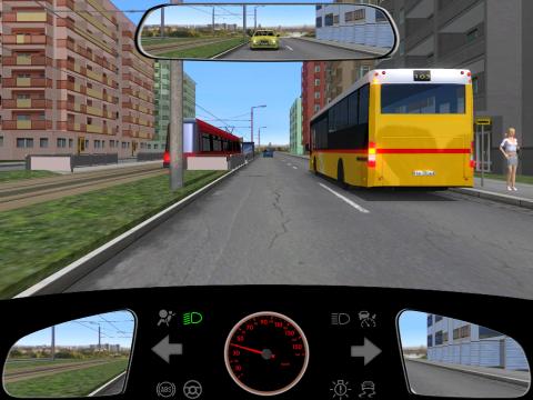 Pysäkiltä lähtevä linja-auto