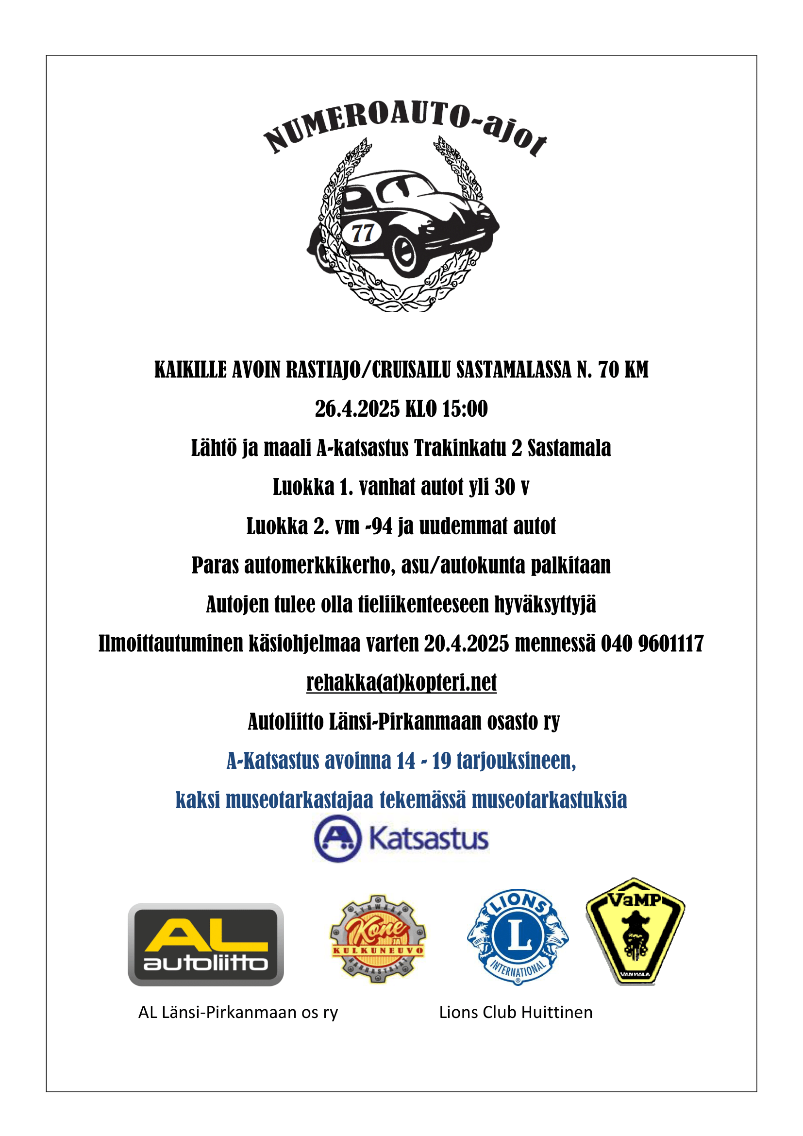 NUMEROAUTOAJOT TOLPPA 2025 logoineen 1-1