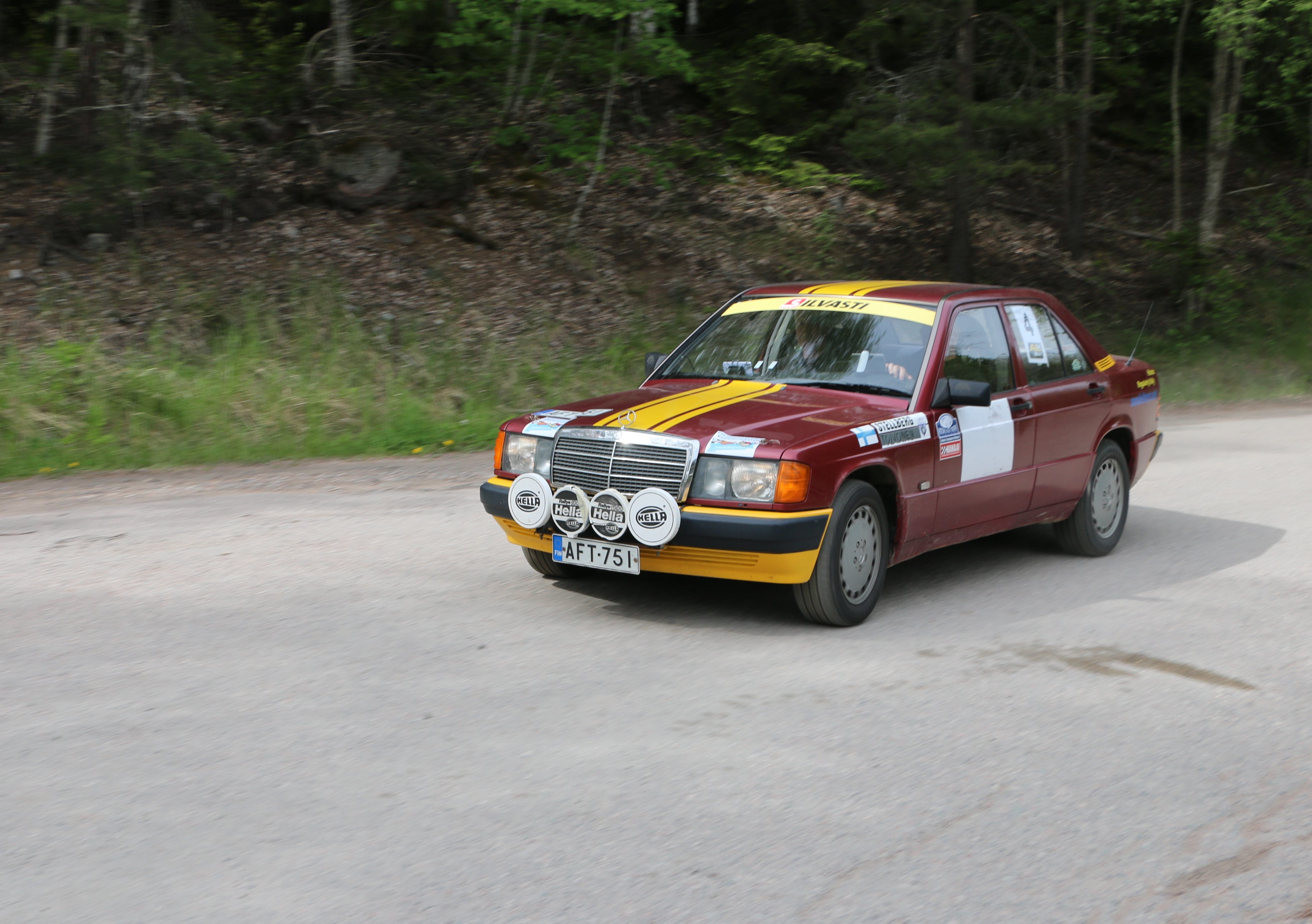 IMG_6725 Hangon Ajo 2025 Historic luokan 1. Pekka Stellberg / Pertti Toivonen / MB 190 E